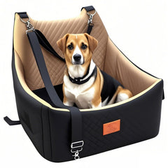 OSNBATN asiento para perro mediano dentro del coche, cómodo y seguro.