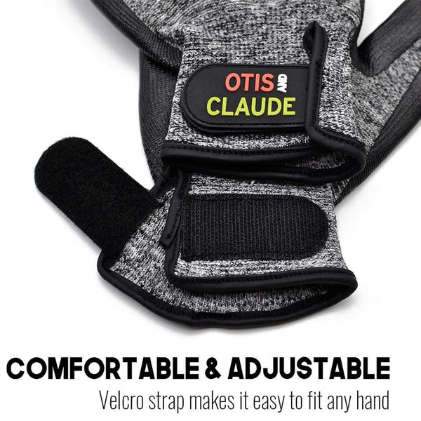 Guantes Otis y Claude lavables a máquina para limpieza rápida.