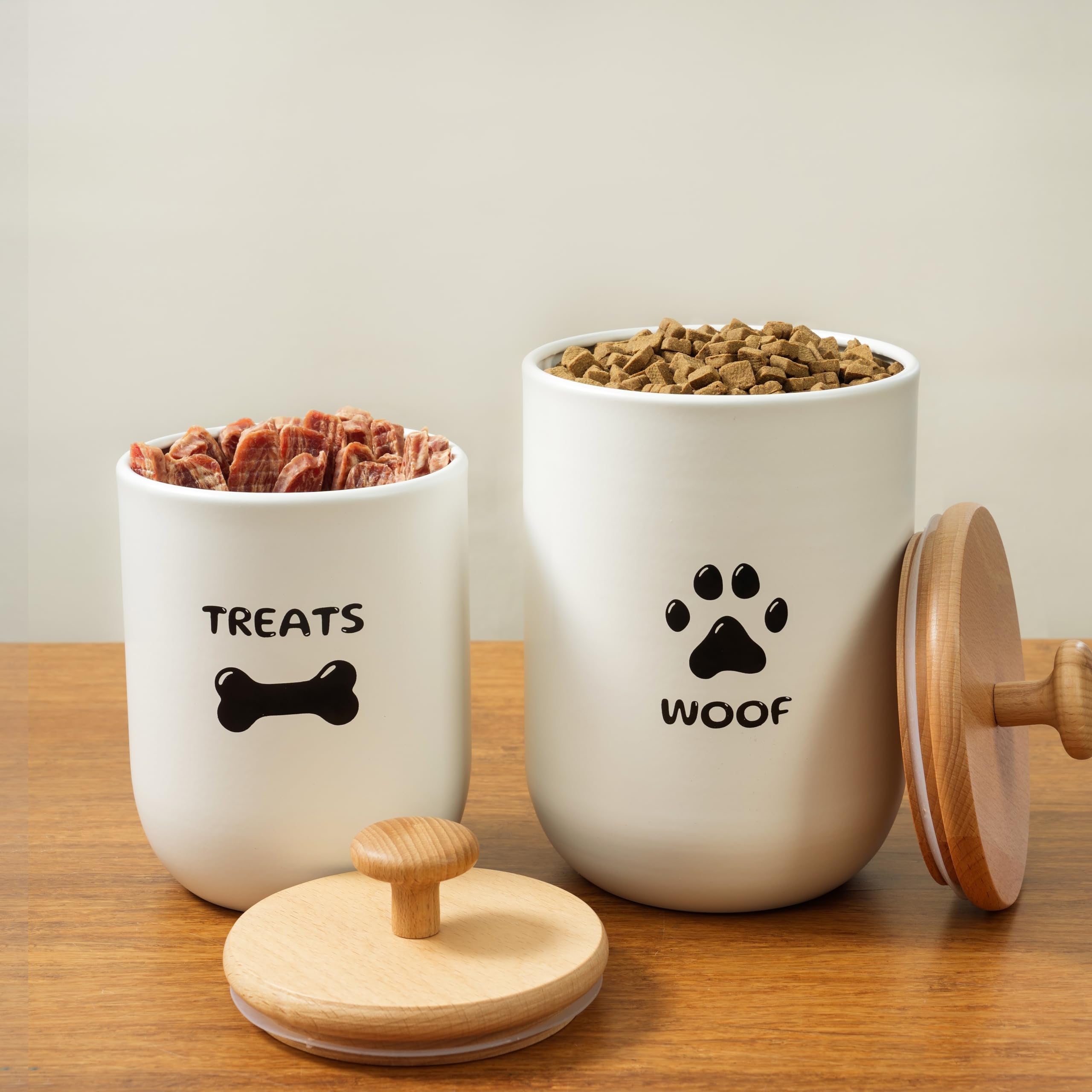 OTTENON conjunto dos tarros para snacks de perro en casa