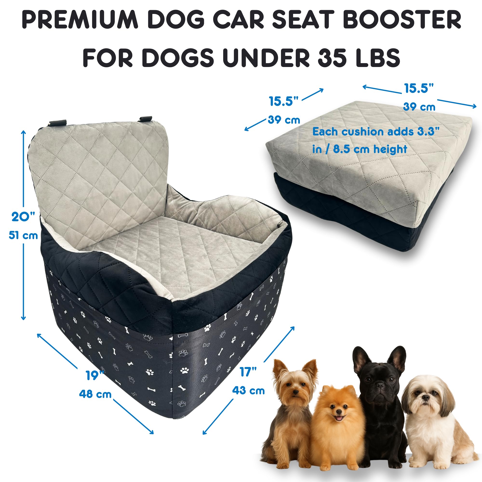 Montaje sin herramientas y ajuste flexible en cualquier coche con OtterPets.