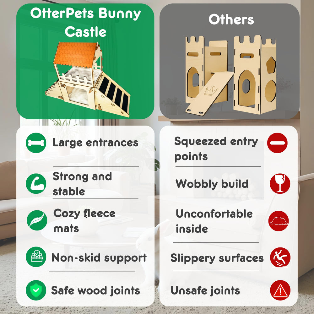 OtterPets estructura madera tilo: construcción estable para uso diario.