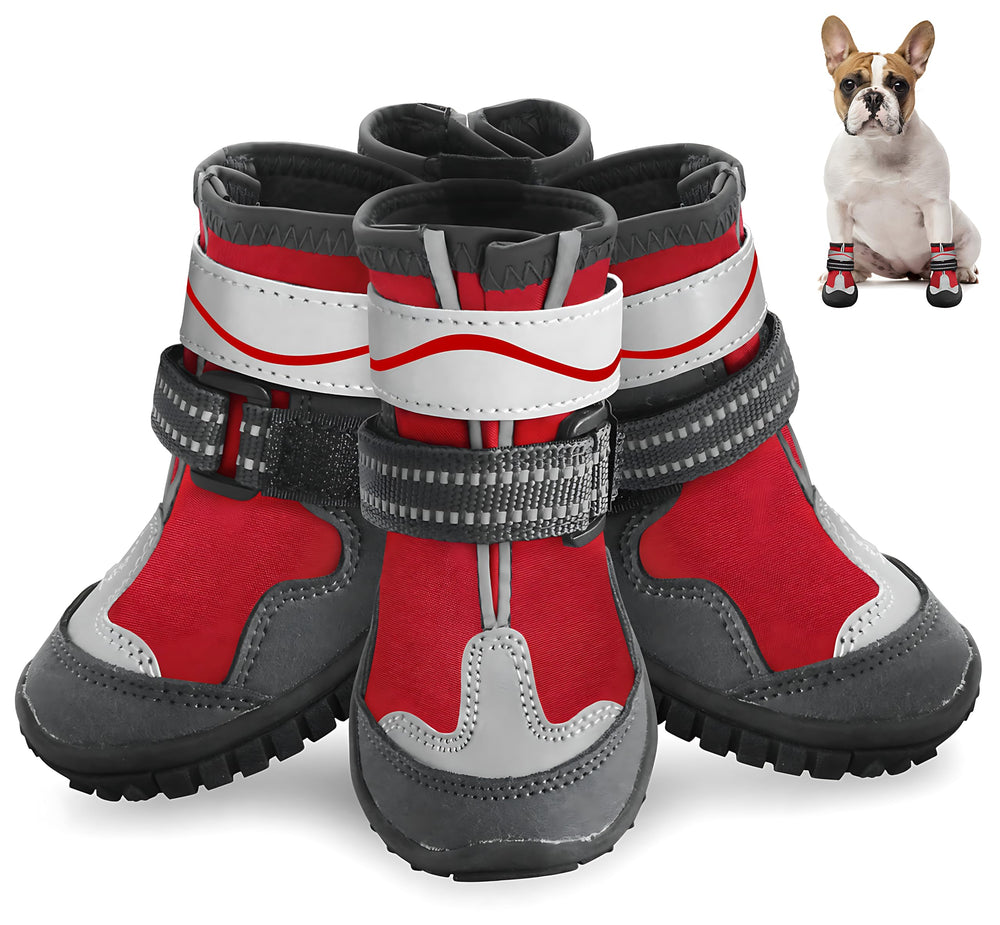 Zapatos Otunrues impermeables para perros protegiendo las patas en la lluvia