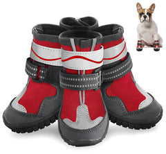 Zapatos Otunrues impermeables para perros protegiendo las patas en la lluvia