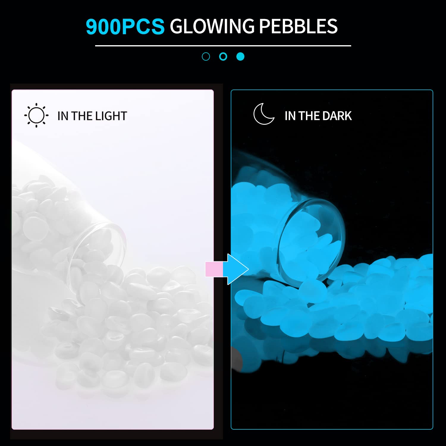Piedras lumínicas Oubest para acuario proporcionan iluminación suave y segura.
