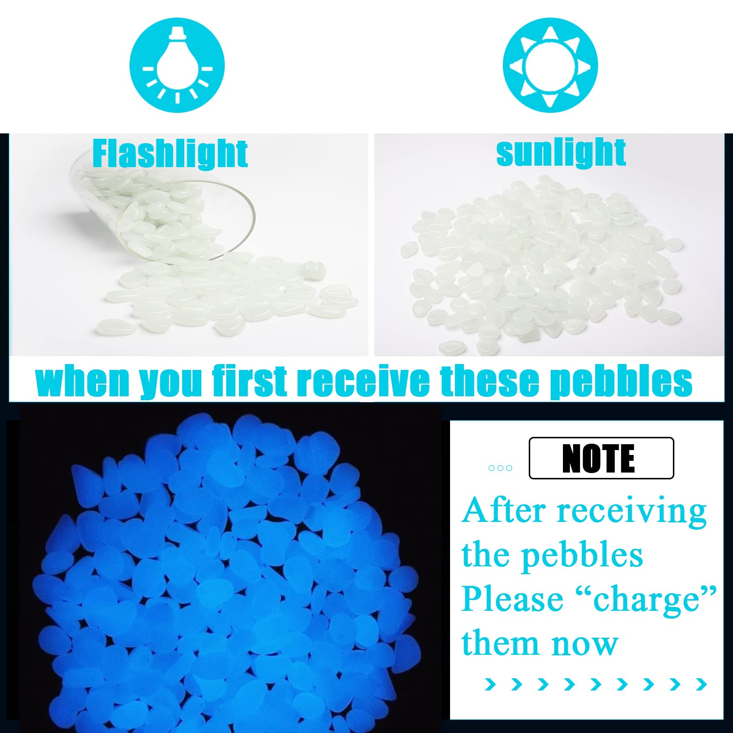 Piedras luminosas Oubest para acuario, añaden color sin riesgo para peces