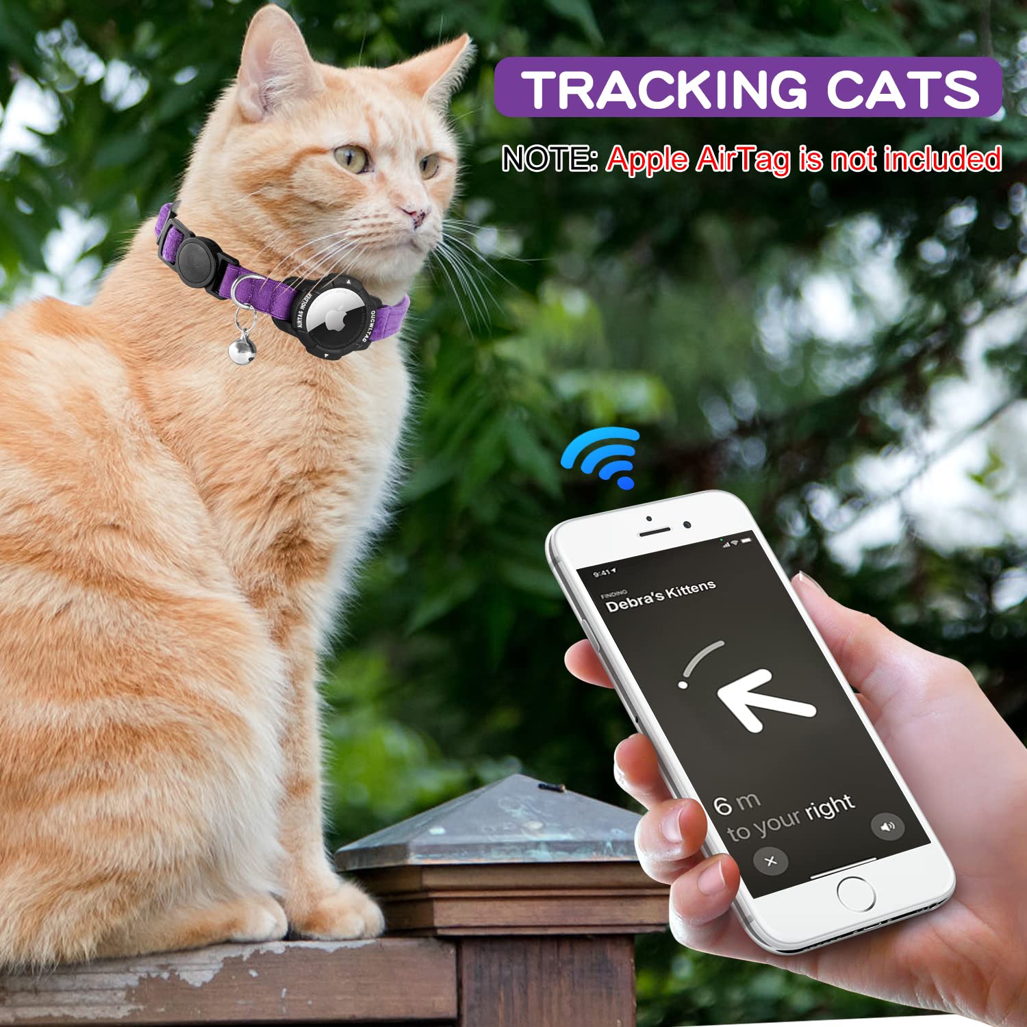OUCWLTAG collar con dos tallas ajustables para gatitos o adultos