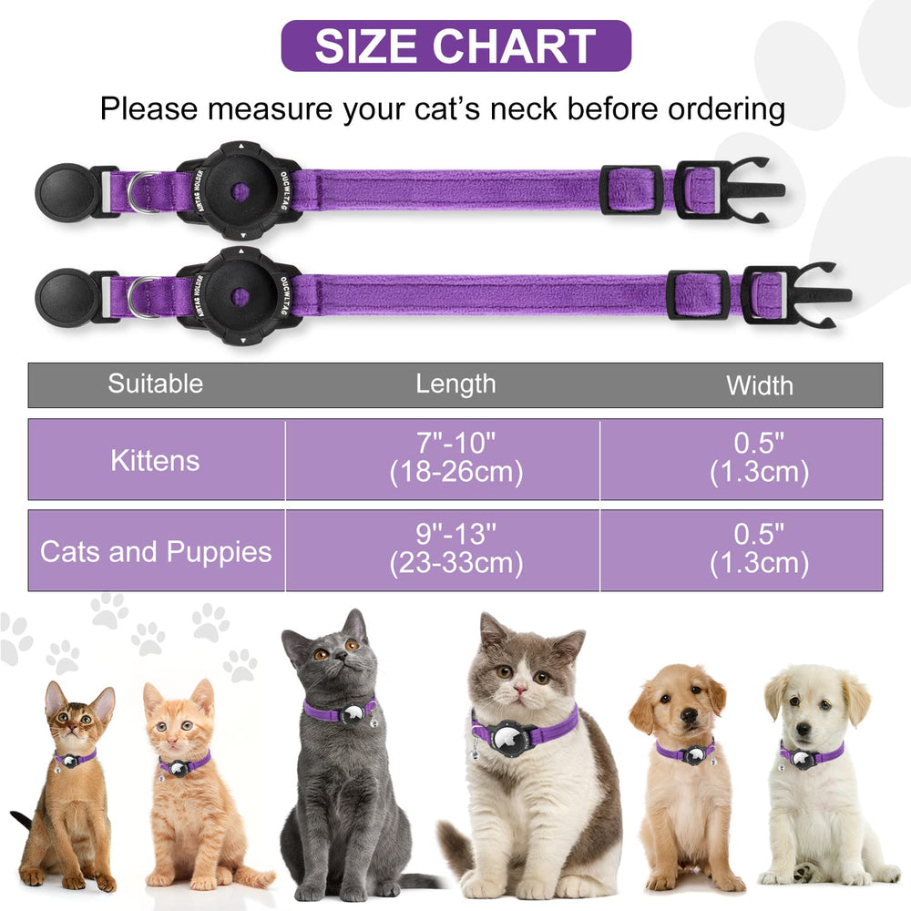 OUCWLTAG collar con banda elástica de seguridad para gatos y cachorros