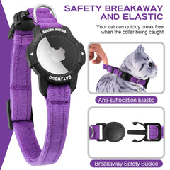 OUCWLTAG collar con doble proteccion hebilla elastica para liberación rápida.