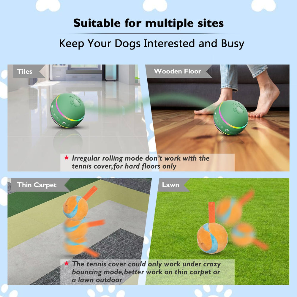 OULUXYLS cubierta de peluche para la bola interactiva, mordisqueable y suave.