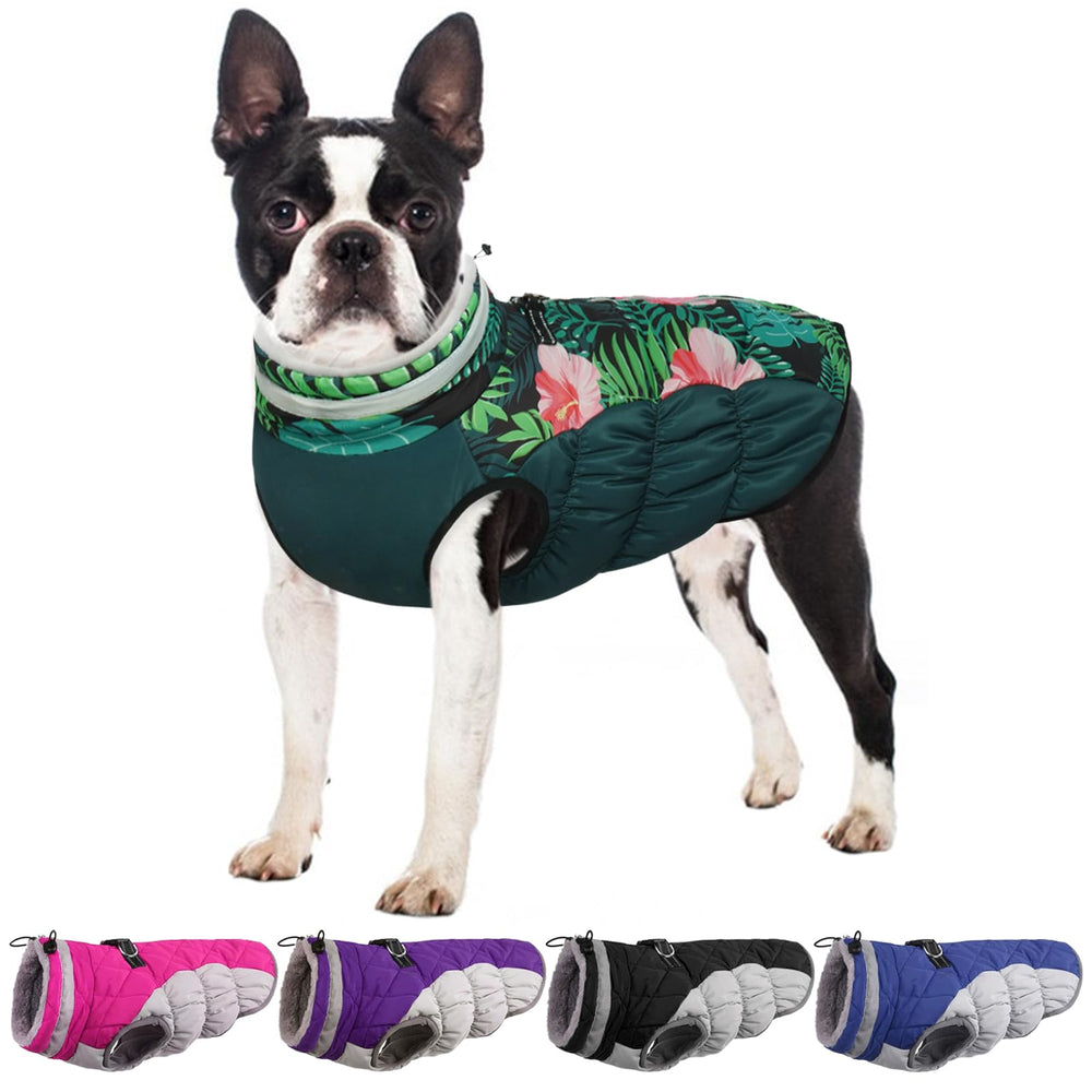 Abrigo OUOBOB para perro pequeño con capa externa impermeable para mantener seco