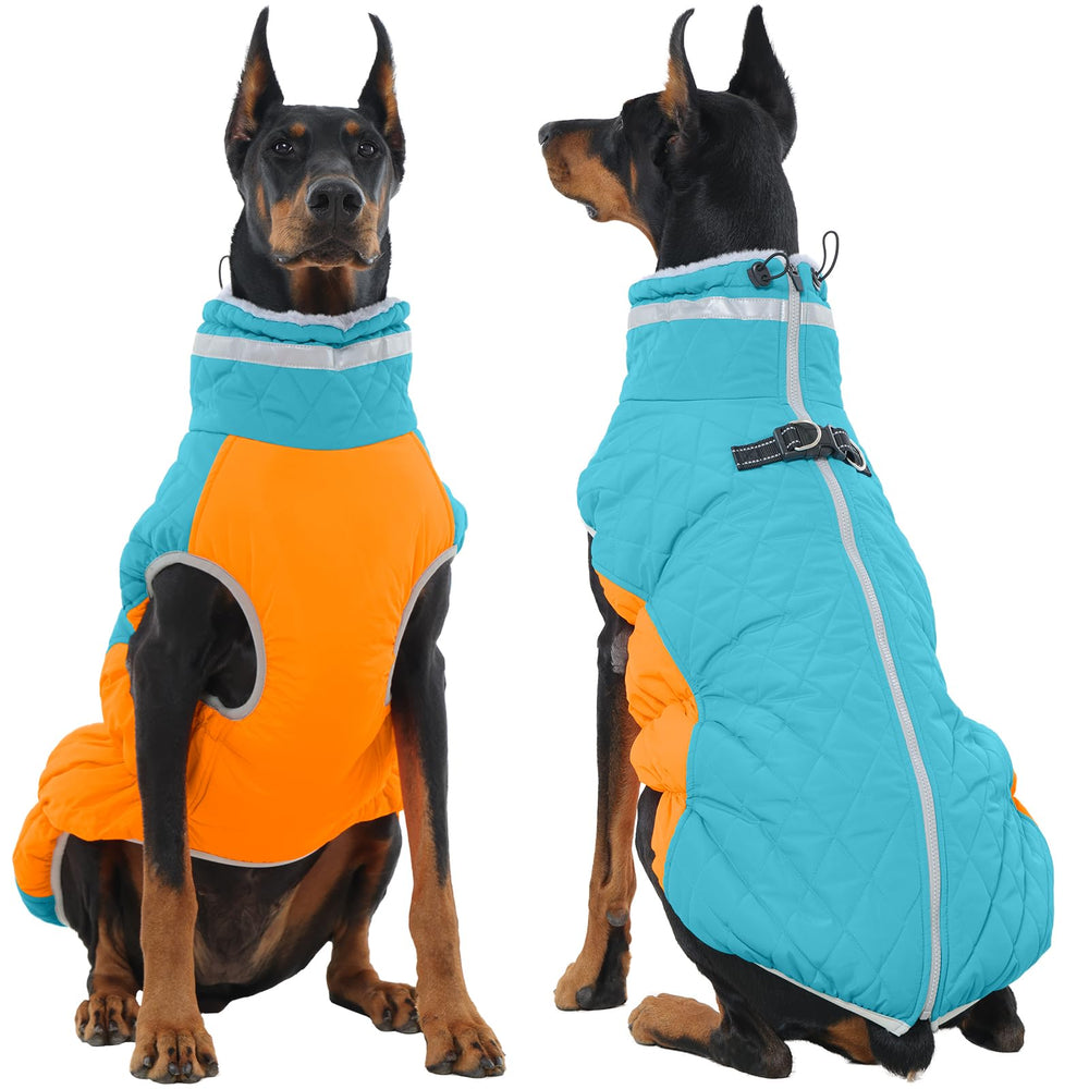 OUOBOB abrigo para perro grande con arnés integrado ofrece control seguro en paseos