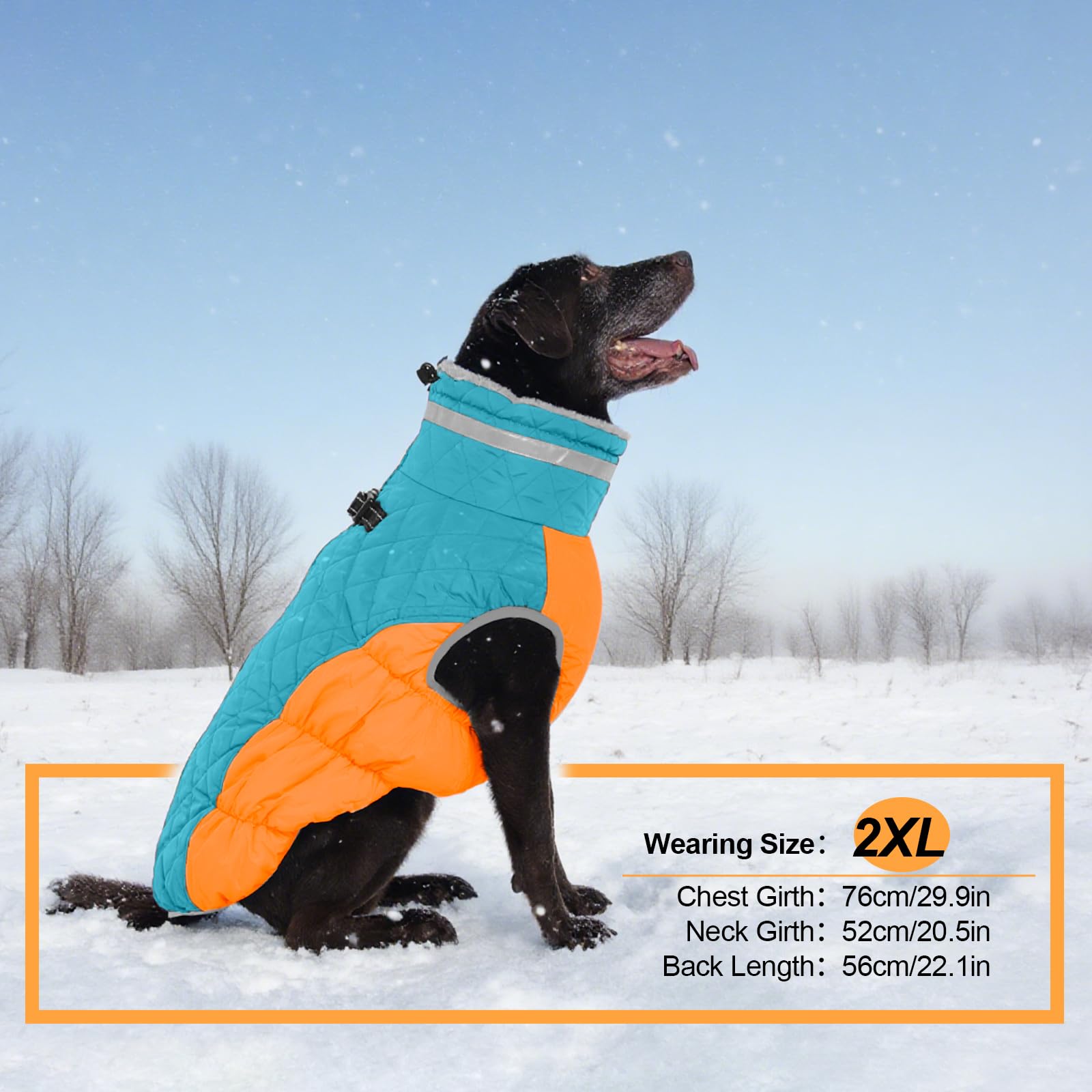 OUOBOB abrigo para perros grandes disponible en tallas XS a 3XL