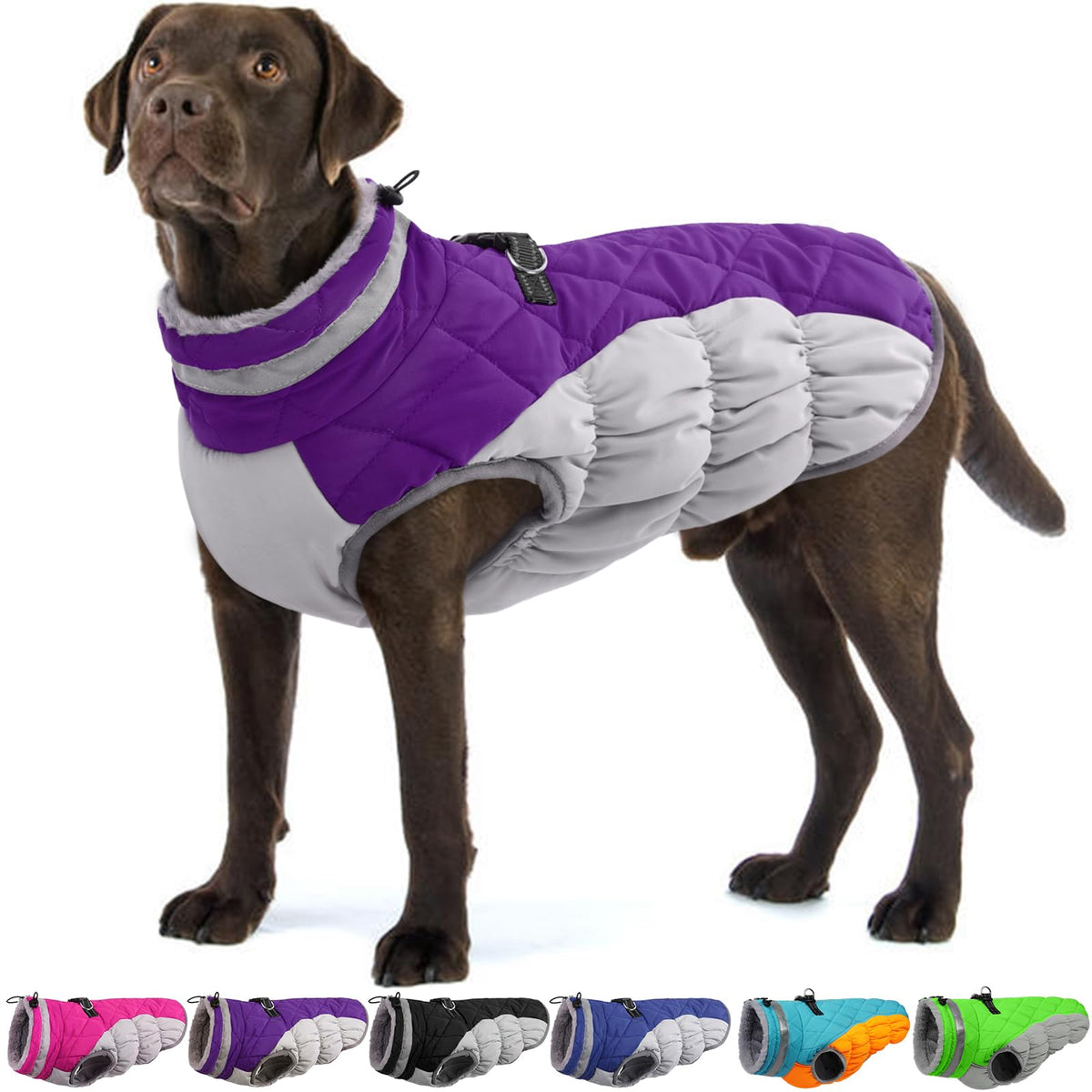OUOBOB abrigo impermeable XXL para perros, ideal para días de lluvia