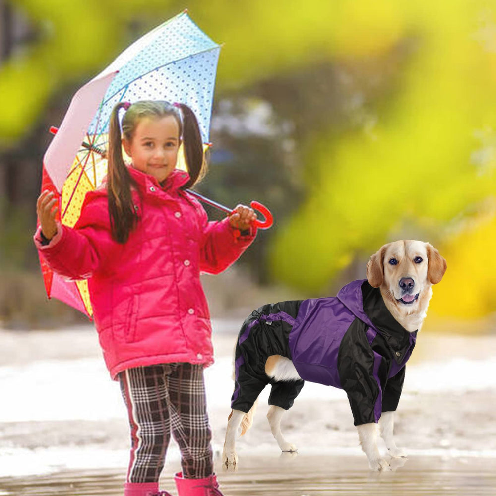 OUOBOB chaqueta impermeable con abertura para correa, ideal para paseos