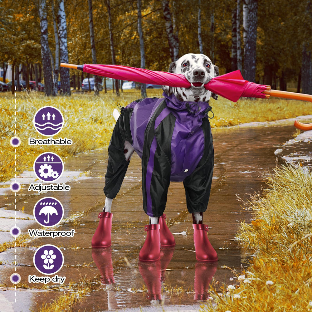 OUOBOB chubasquero impermeable con cierre y ajuste para mayor comodidad