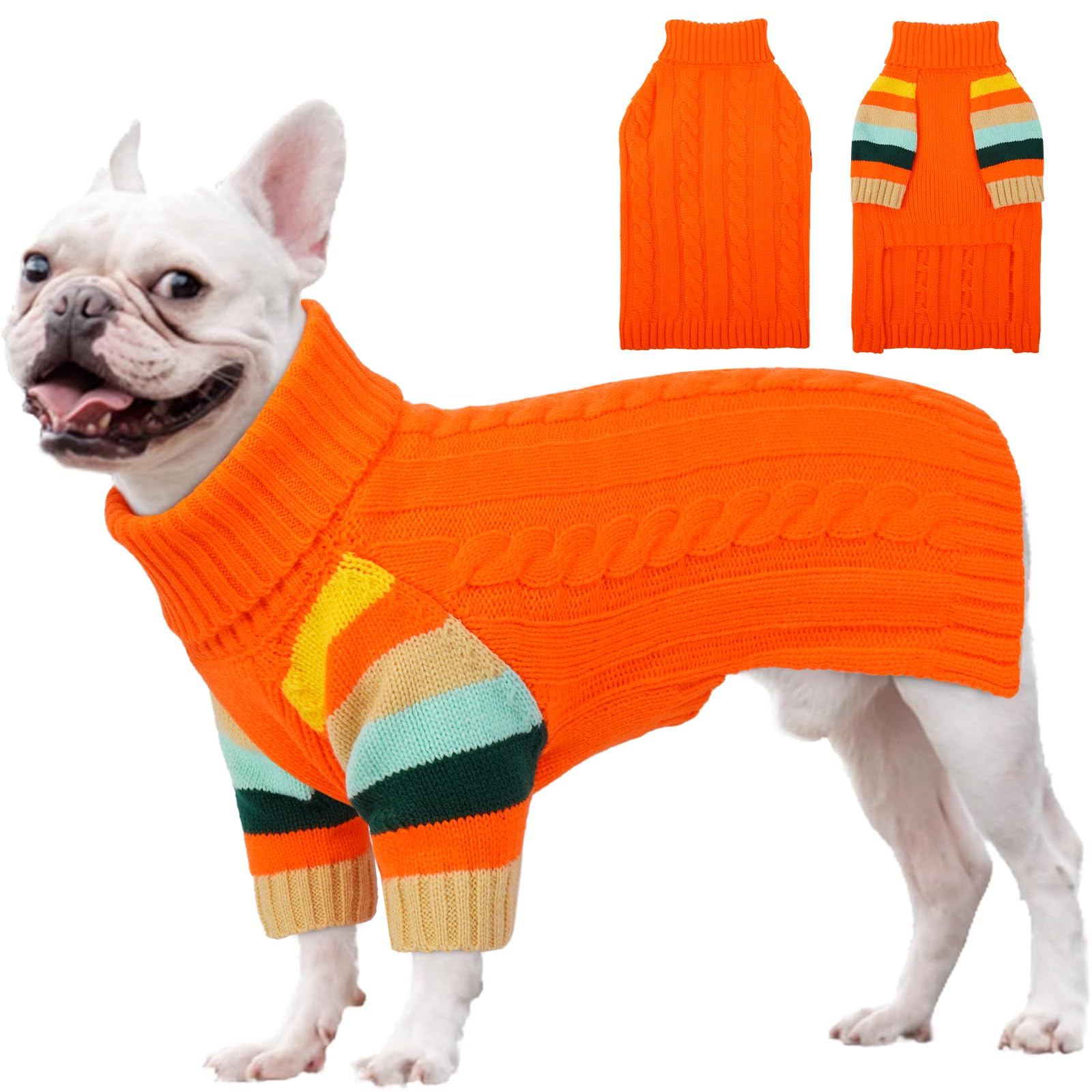 Sudadera OUOBOB para perro grande con cuello alto, ideal para climas fríos.