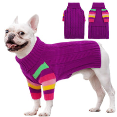 OUOBOB sudadera para perro mediano con cuello alto, ideal para climas fríos.