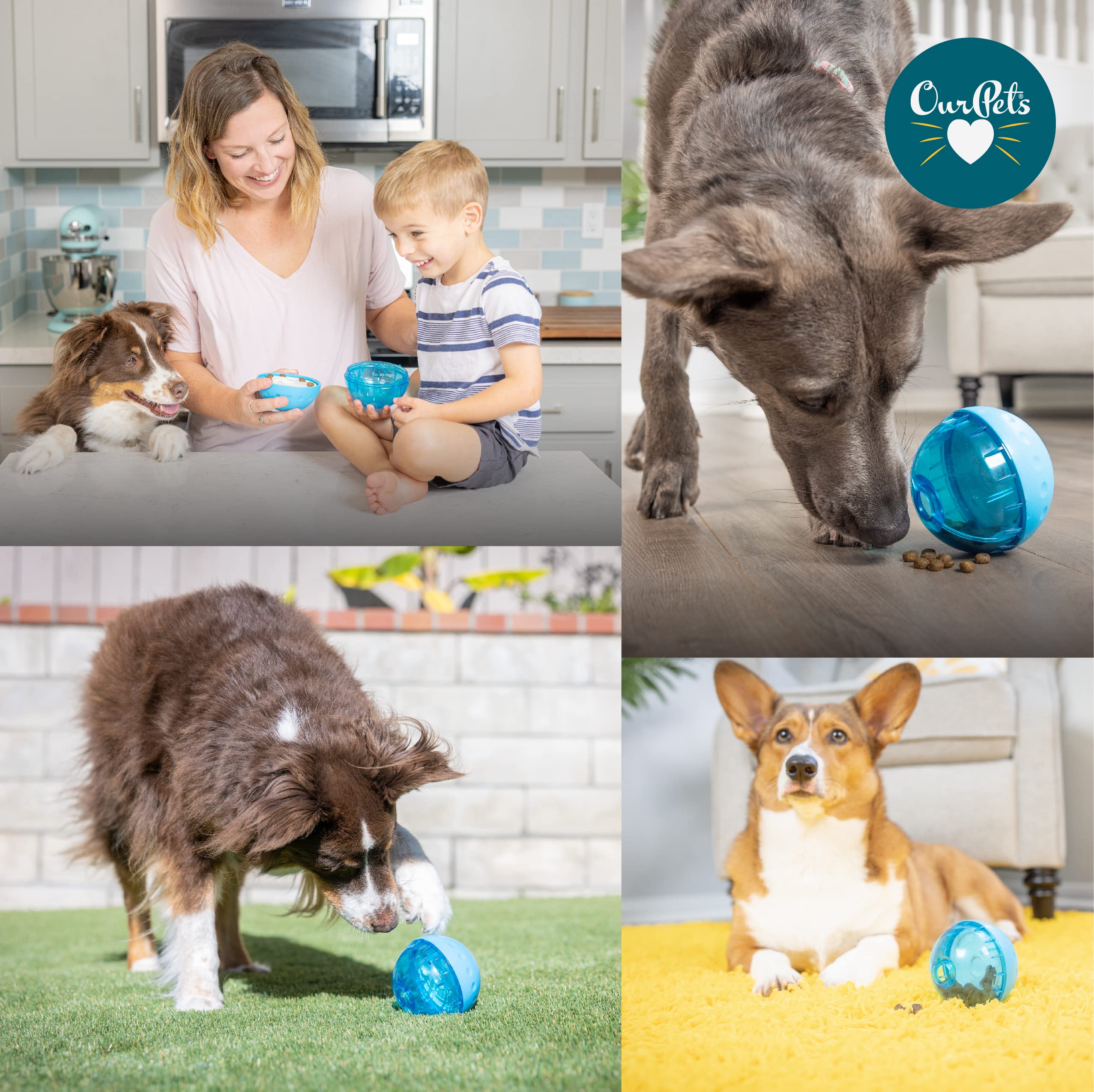 Our Pets IQ Treat Ball fácil de limpiar y reutilizable