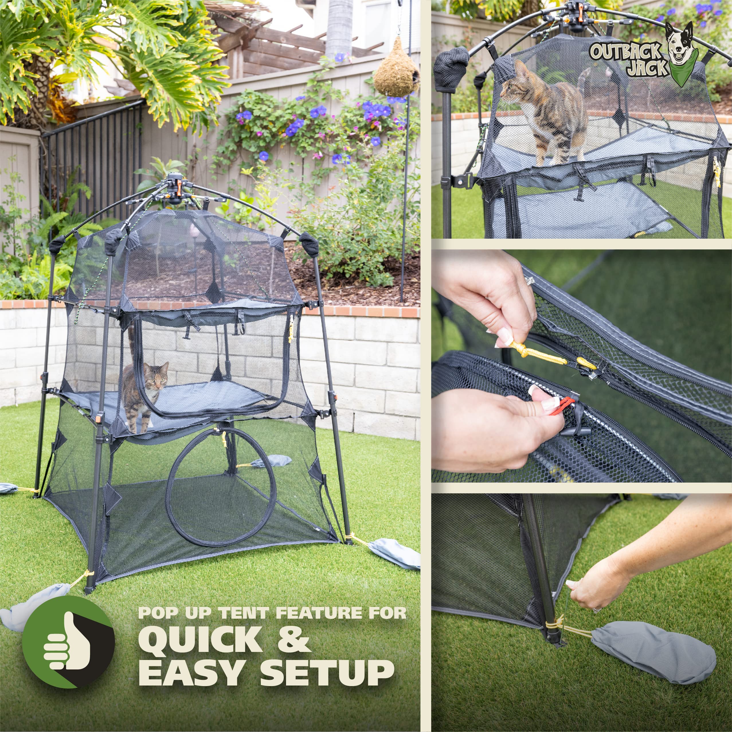 Outback Jack Catio: uso en interiores para gatitos con su propio espacio.