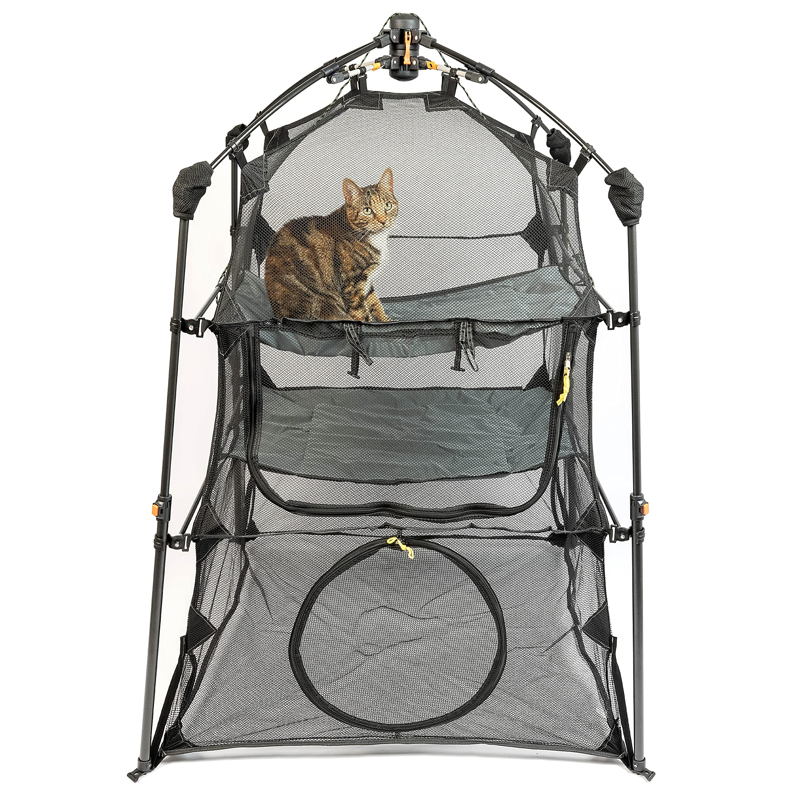 Outback Jack Catio: vista exterior para gatos al aire libre y seguridad.