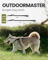OutdoorMaster Correa Bungee con enganche de 360° para conexión segura.
