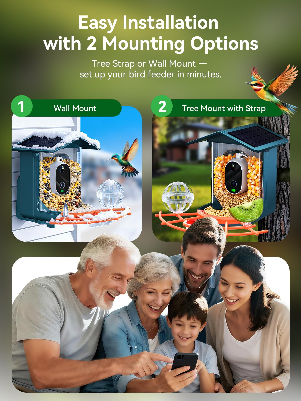 Outinput control desde app para ver momentos de alimentación.