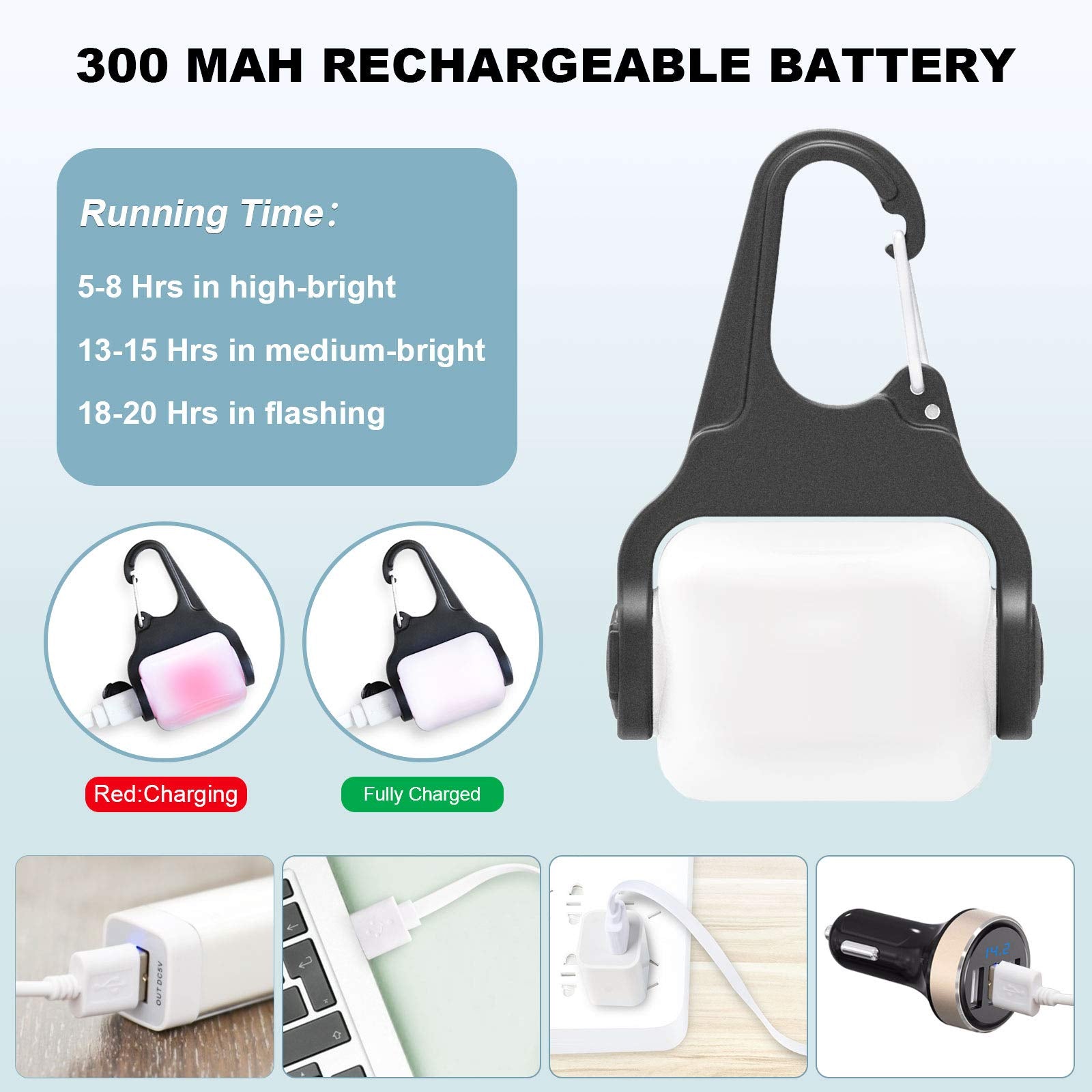 Outopest batería duradera para paseos nocturnos con collar luminoso.