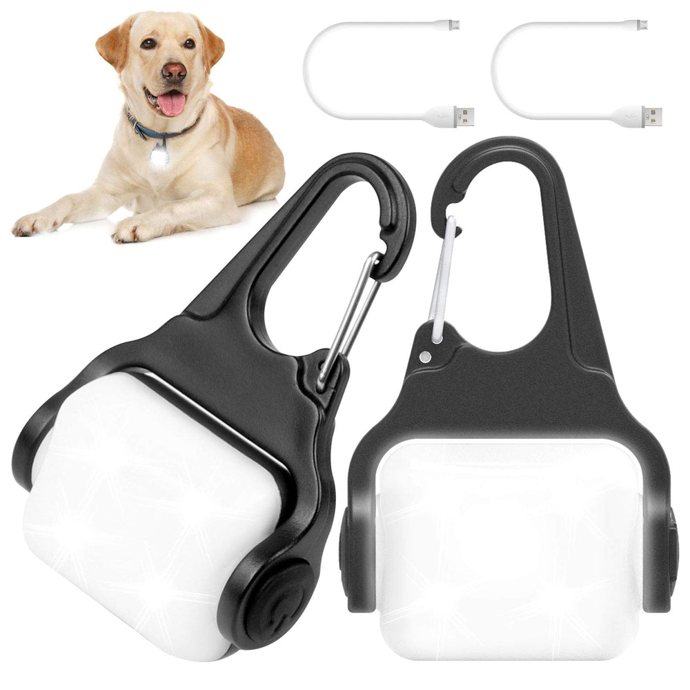 Outopest luz para collar de perro con clip para caminatas nocturnas seguras.