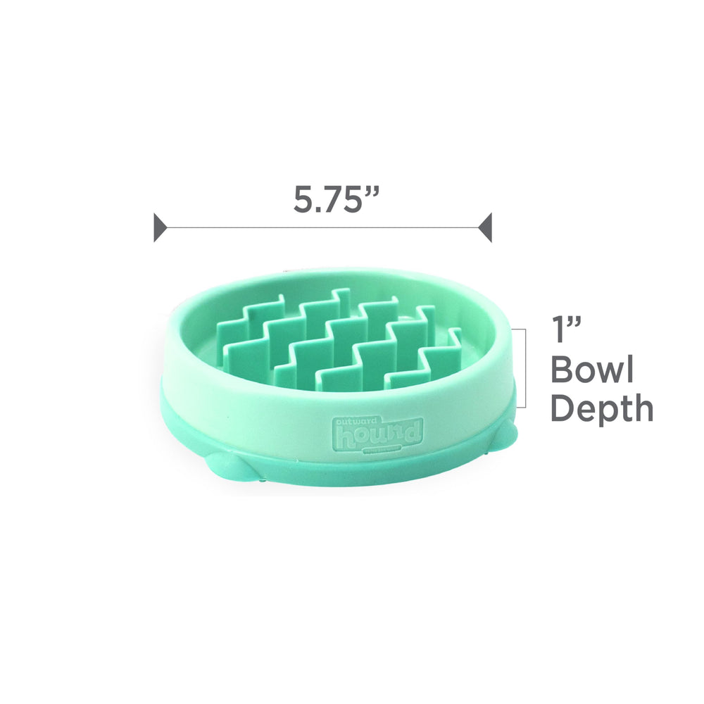 Outward Hound Fun Feeder Slo Bowl para perros pequeños y gatos, mejora la experiencia de comer