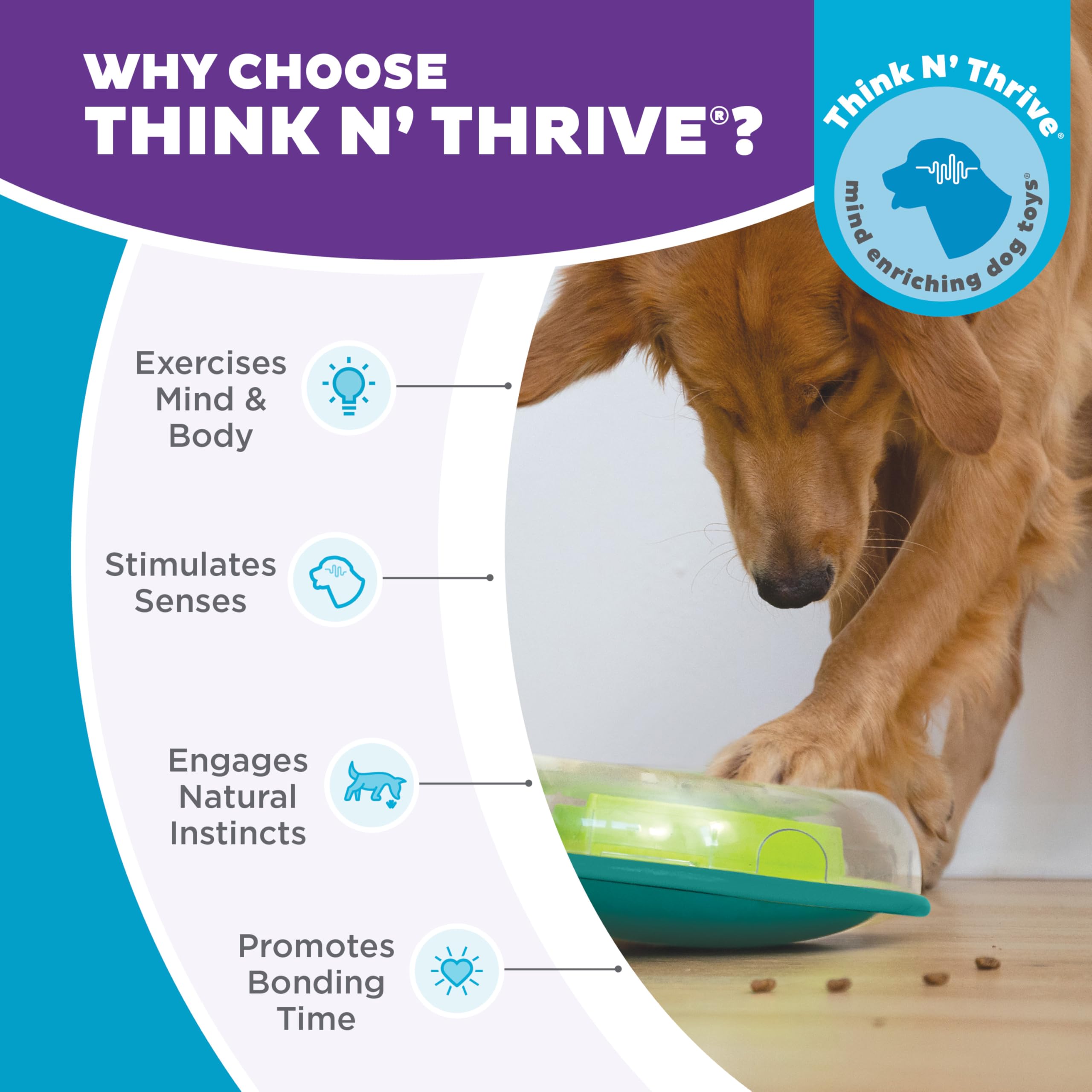 Outward Hound Wobble Bowl ayuda a comer a ritmo más pausado
