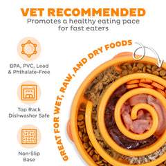 Outward Hound Fun Feeder Slo Bowl con base antideslizante estable durante la comida