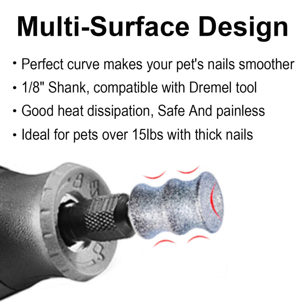OVATAVO acople-lijado-para-unas, compatible con Dremel para cuidado seguro.