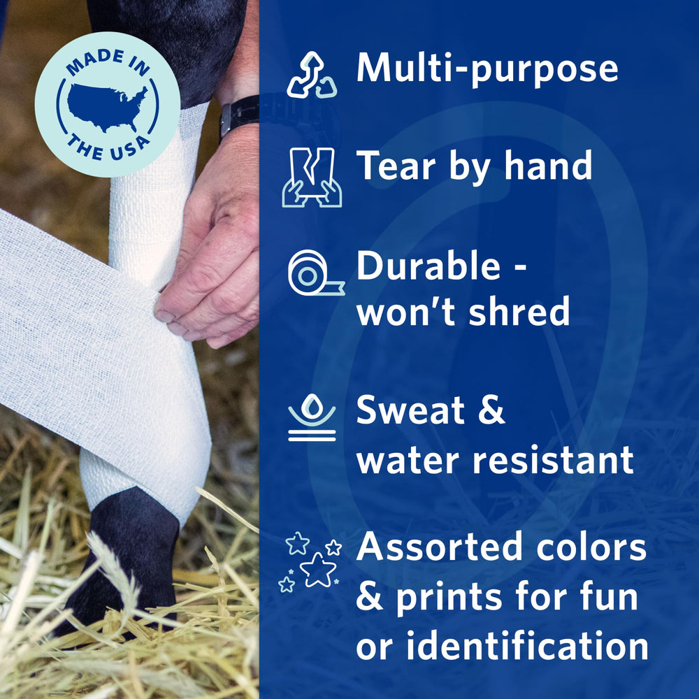 OVIK Health PowerFlex Equine: adhesión sobre sí misma sin irritar piel o pelaje.