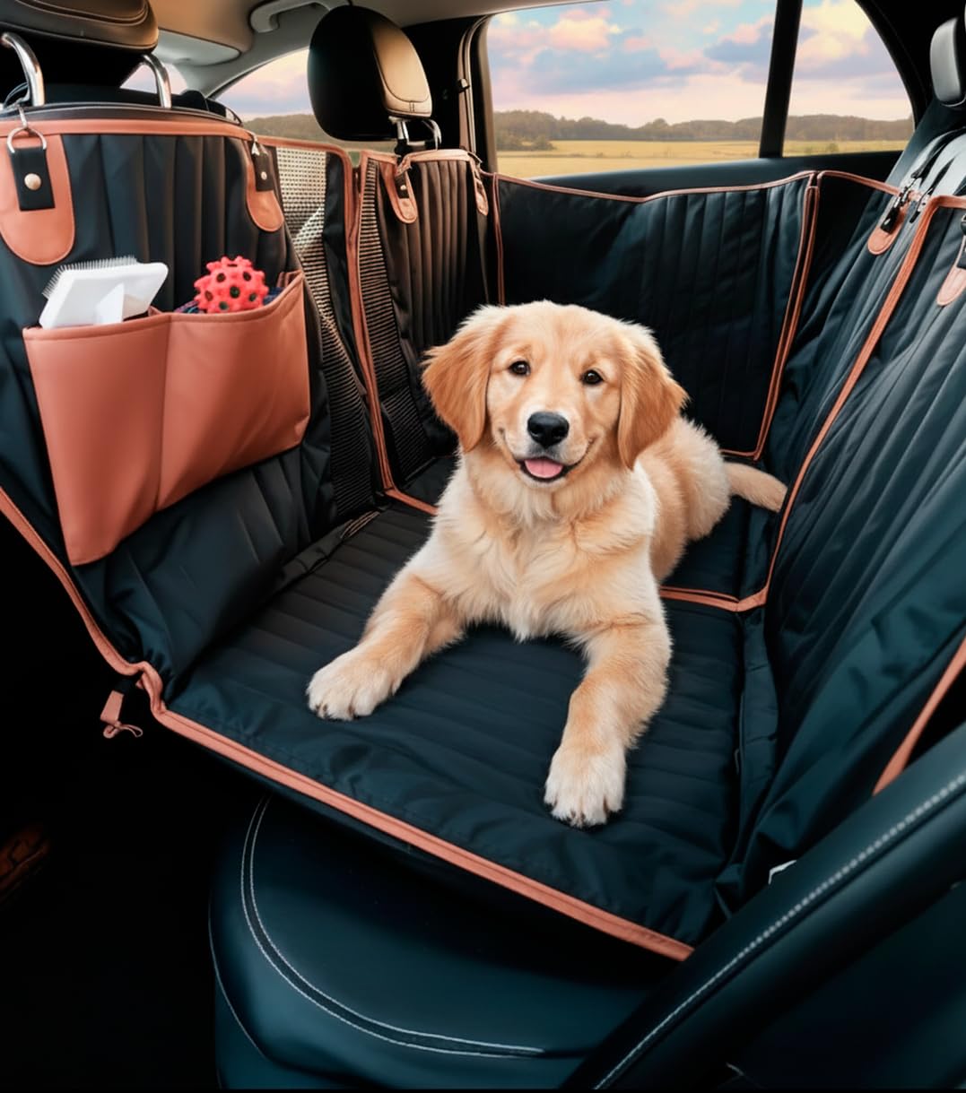 Owleys base dura para asiento trasero de perro brinda soporte estable durante el viaje