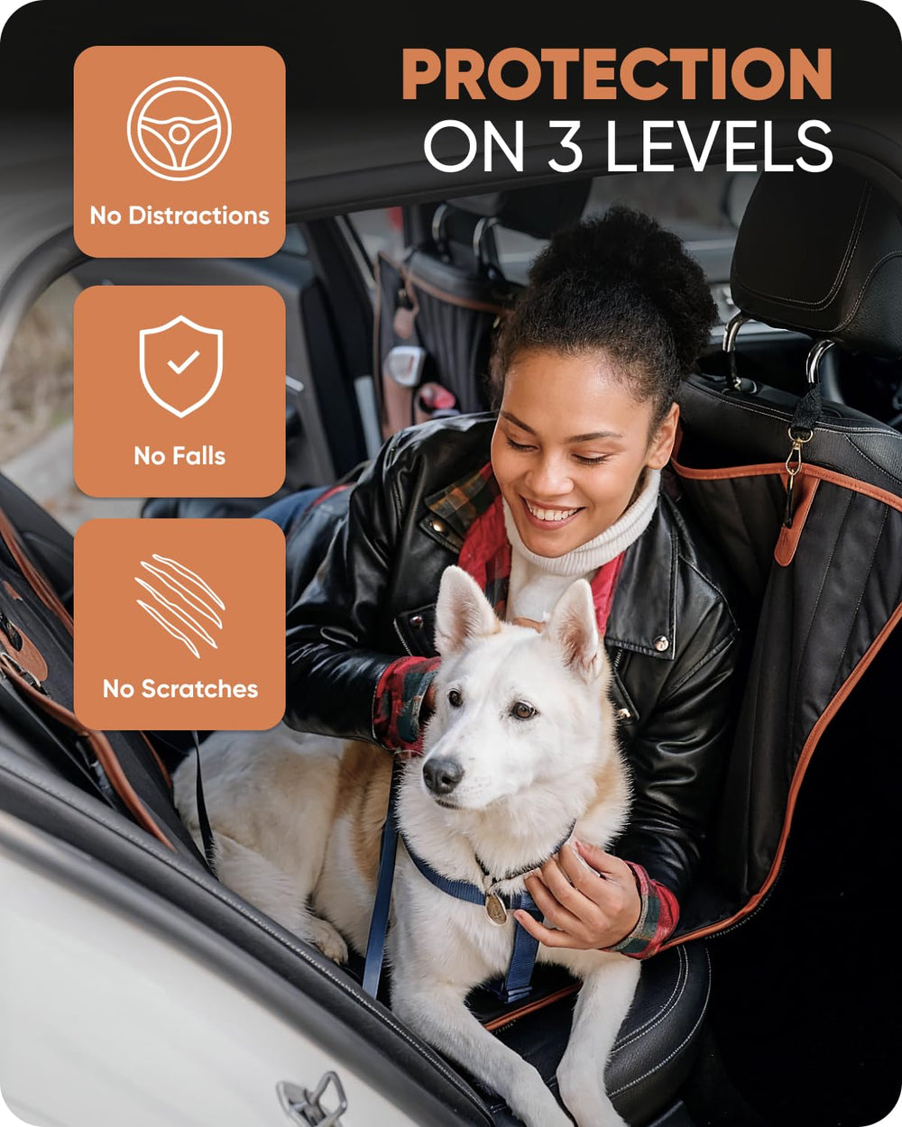 Owleys funda impermeable para asiento de perro protege la tapicería de agua y manchas