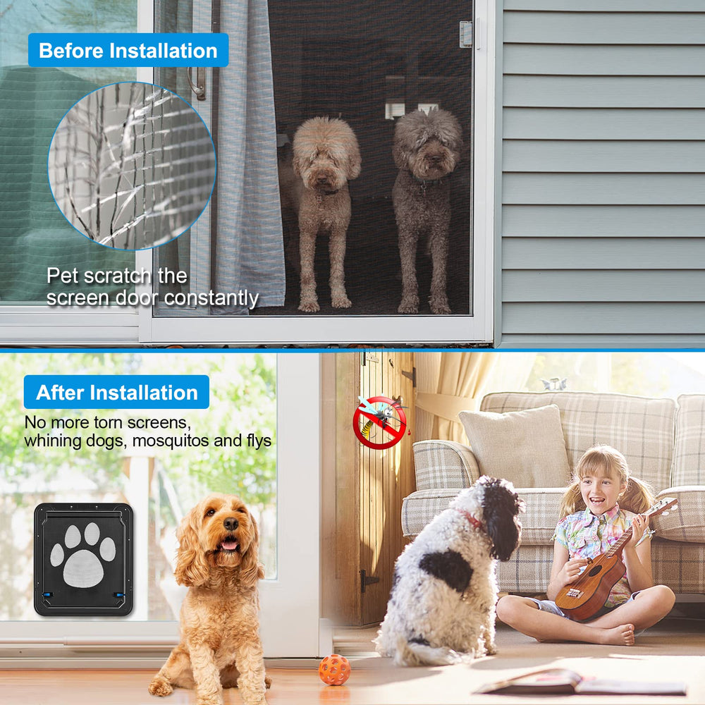 Ownpets cierres laterales para bloquear la puerta cuando sea necesario.