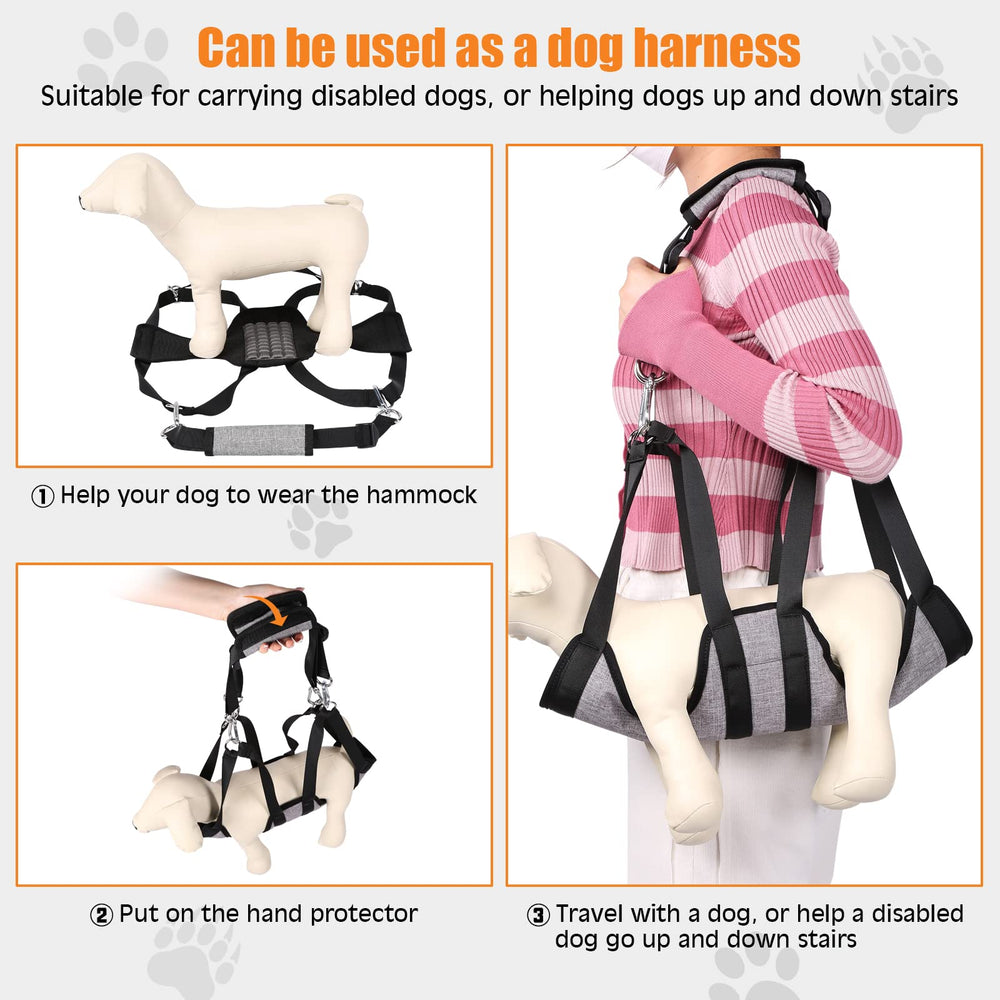 Ownpets huecos de piernas amplios para diferentes tamaños de mascotas.