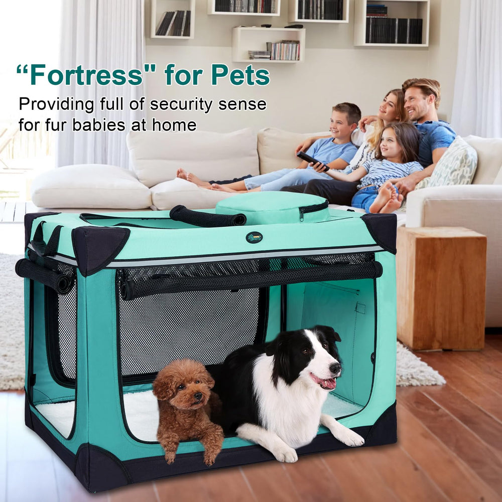 Ownpets estructura de acero y tela Oxford, resistente y segura para la mascota.