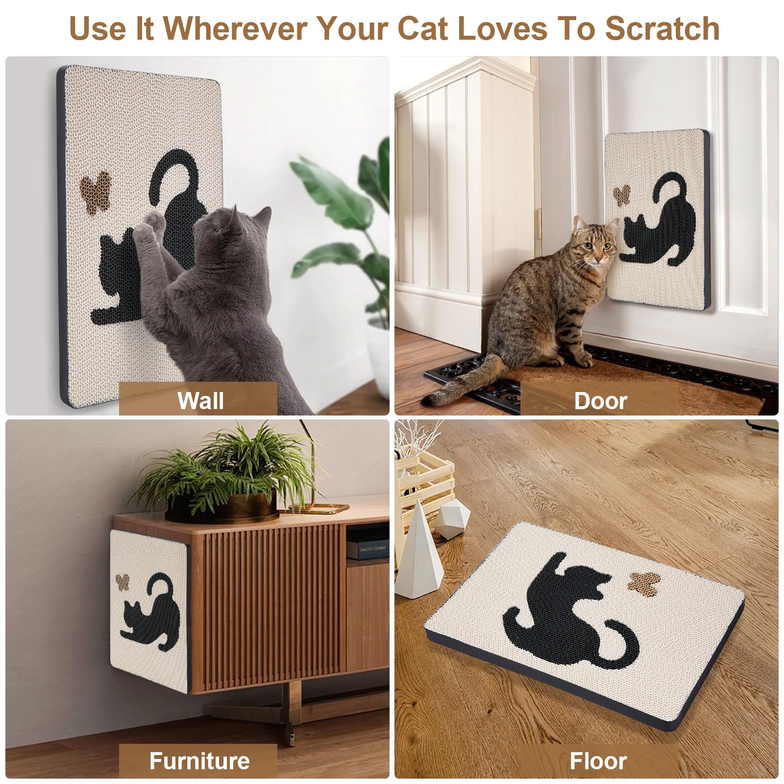 Ownpets rascador-gato-entretenimiento-practico: mantiene al gato activo y entretenido.