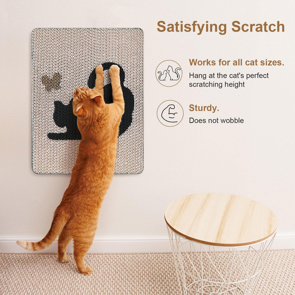 Ownpets rascador-pared-adhesivo-cuatro-tiras: instalación rápida en superficies lisas.