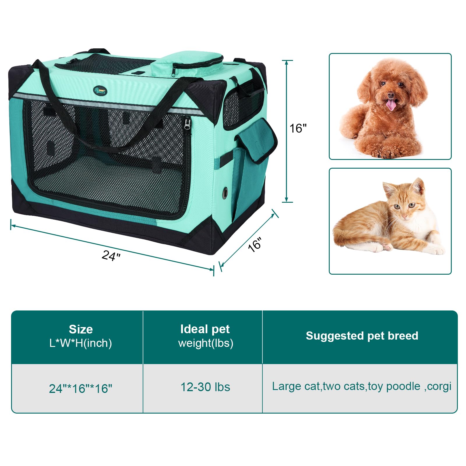 Ownpets transportín ideal para coche y desplazamientos.