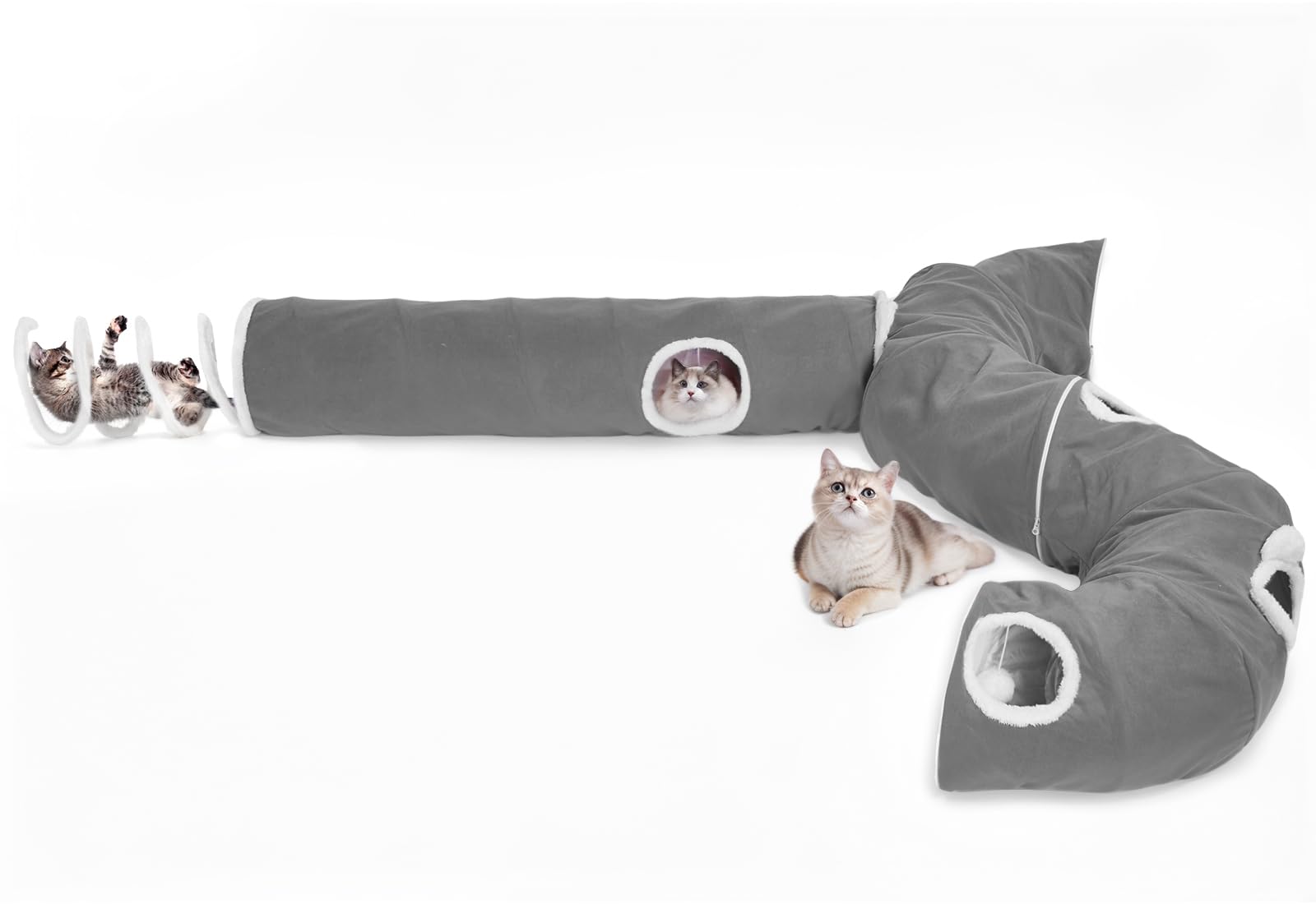 Ownpets tunel distracción y relajación para gatos y mascotas pequeñas.