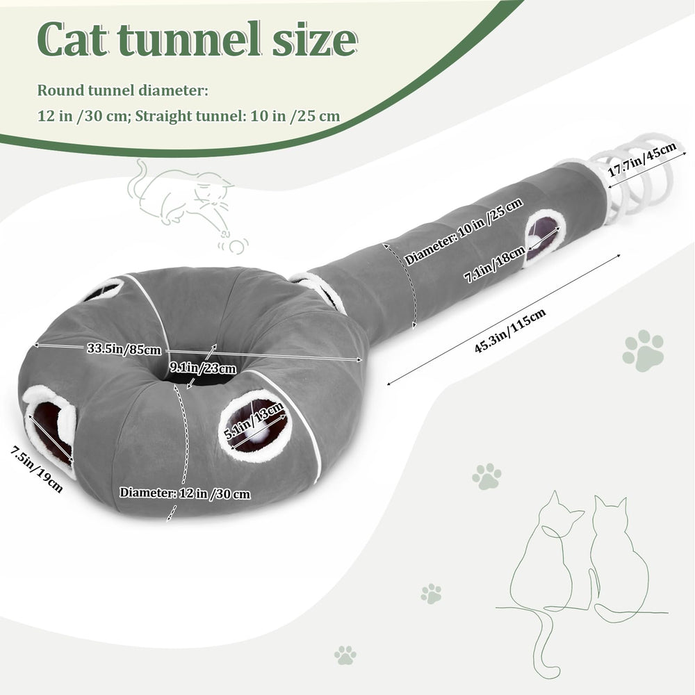 Ownpets tunel gato juego multi mascotas fomenta actividad y socialización.