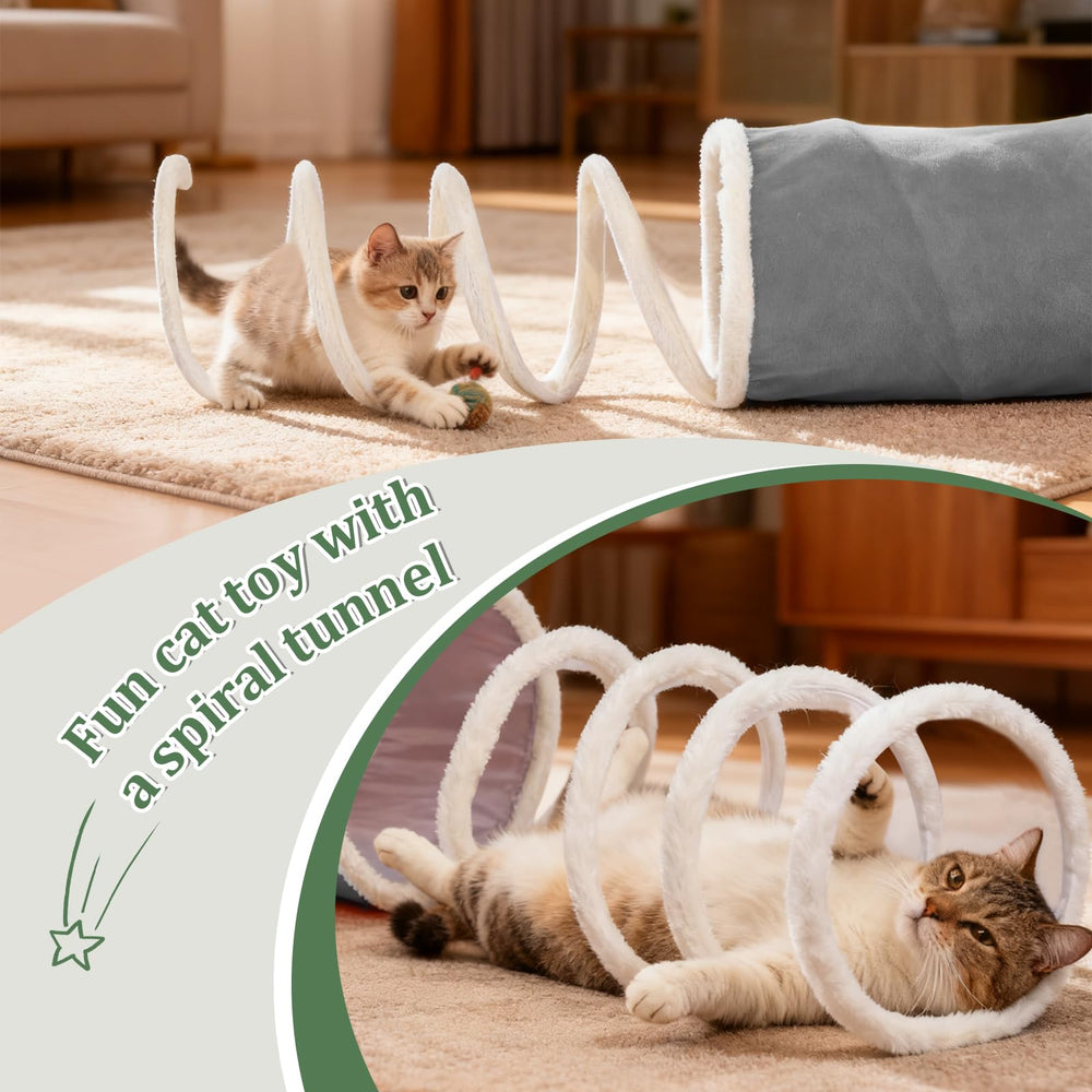 Ownpets tunel gato multi entradas facilita interacción entre mascotas.