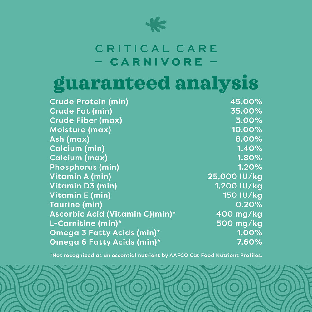 Servirse en tazón con Oxbow Carnivore Care para estimular la ingesta.