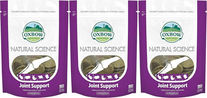 Oxbow galletas de apoyo articular para mascotas pequeñas, ayuda a mantener articulaciones flexibles.