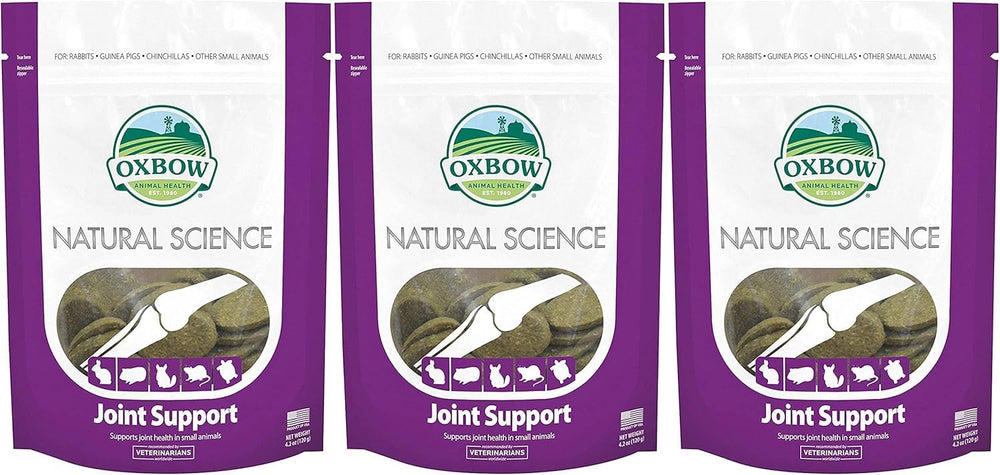 Oxbow galletas de apoyo articular para mascotas pequeñas, ayuda a mantener articulaciones flexibles.