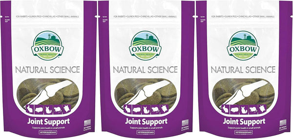 Oxbow galletas de apoyo articular para mascotas pequeñas, ayuda a mantener articulaciones flexibles.
