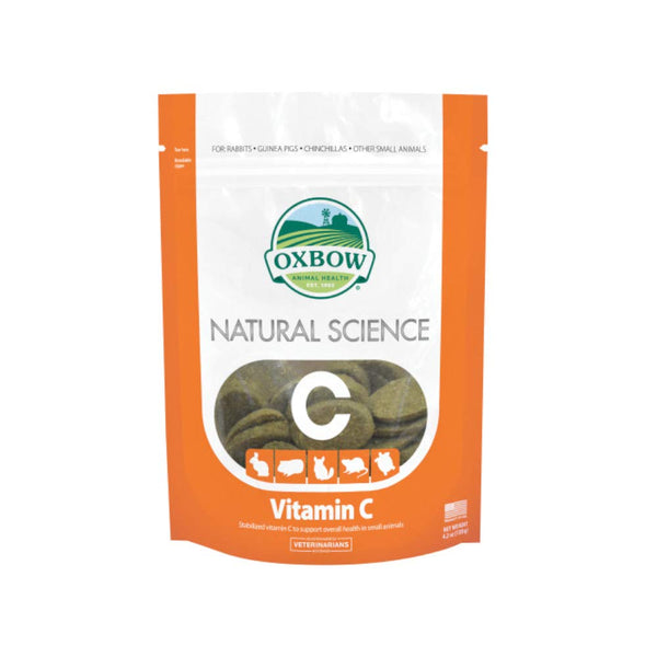 Oxbow Vitamina C para mascotas pequeñas, dosis diaria para una rutina saludable.
