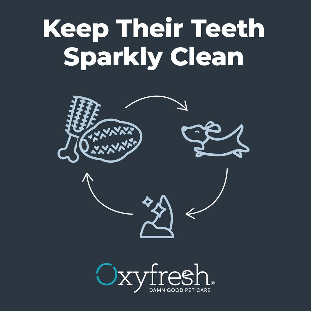 Oxyfresh diseño de goma suave para perro